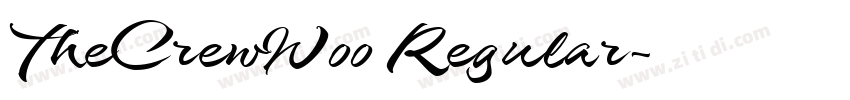 TheCrewW00 Regular字体转换 TheCrewW00 Regular字体转换